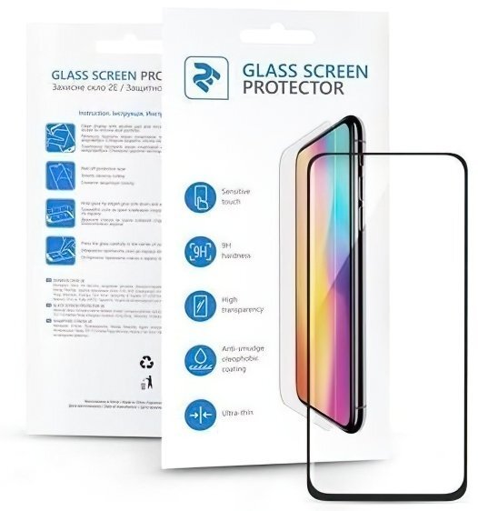 Защитное стекло 2E для Xiaomi Redmi 10C 2.5D FCFG Black border (2E-MI-10C-SMFCFG-BB) фото 1