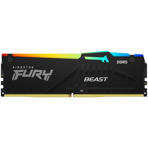 Память для ПК Kingston DDR5 5600 8GB Beast Black RGB (KF556C40BBA-8)