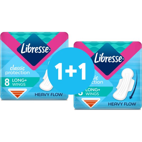 

Гигиенические прокладки Libresse Classic Protection Long 8 шт.