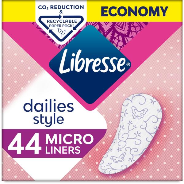 

Гигиенические прокладки Libresse Daily Fresh Micro Refill 44 шт.