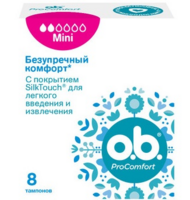 Тампоны o.b. ProComfort Mini 8 шт.