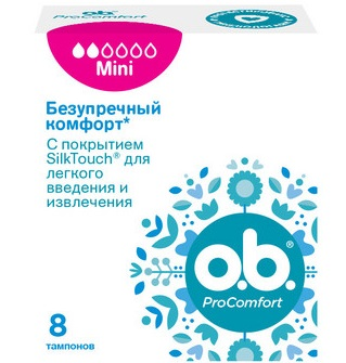 

Тампоны o.b. ProComfort Mini 8 шт.