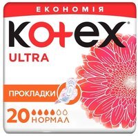 Прокладки гігієнічні Kotex Ultra Dry Normal Duo 20 шт.