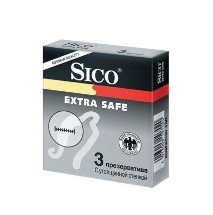 Презервативи латексні SICO Extra Safe з потовщеною стінкою №3фото1