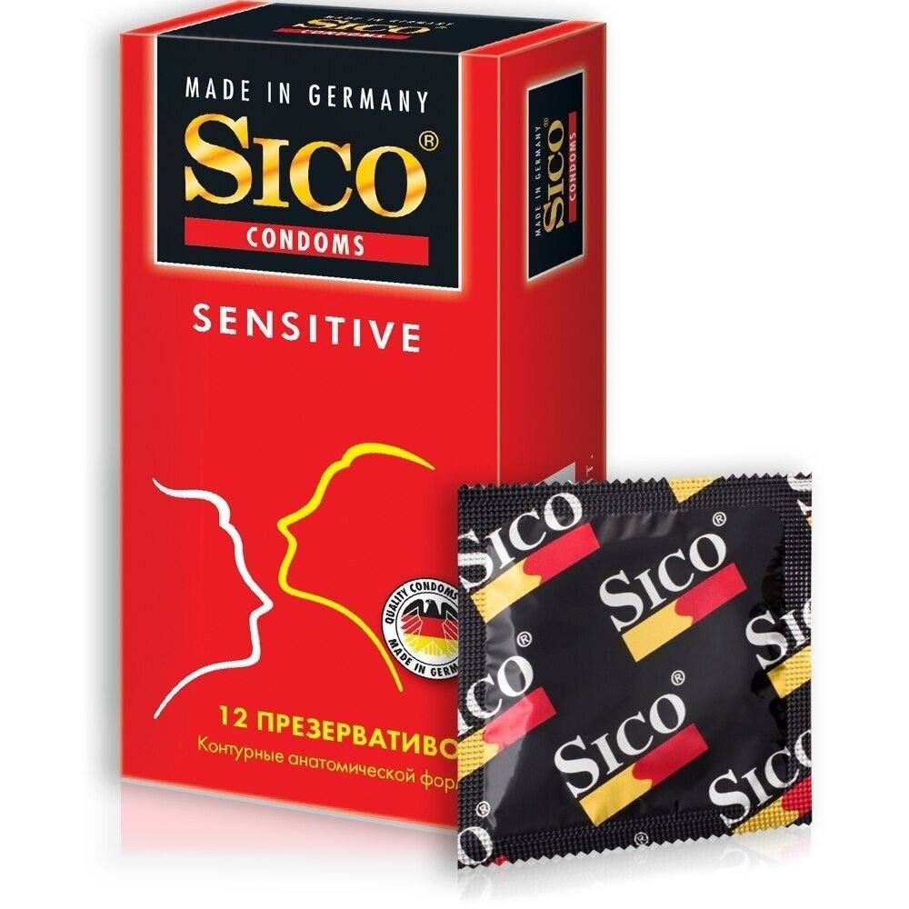 Презервативы латексные SICO Sensitive контурные №12 фото 