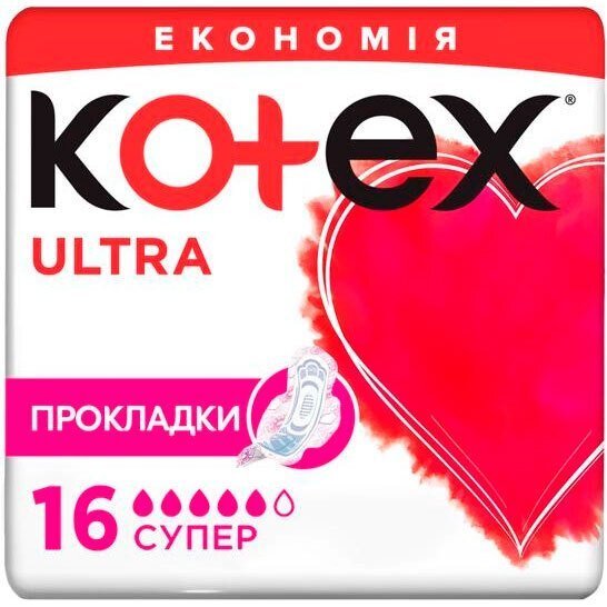 Гигиенические прокладки Kotex Ultra Dry Super Duo 16 шт.