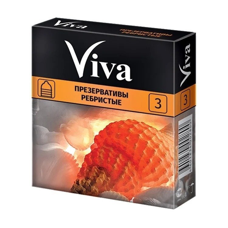 Презерватив VIVA №3 ребристые фото 1