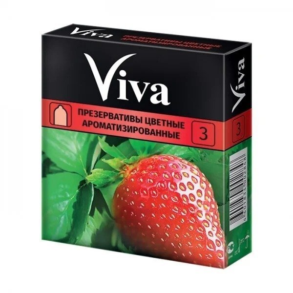 Презерватив VIVA №3 цветные фото 