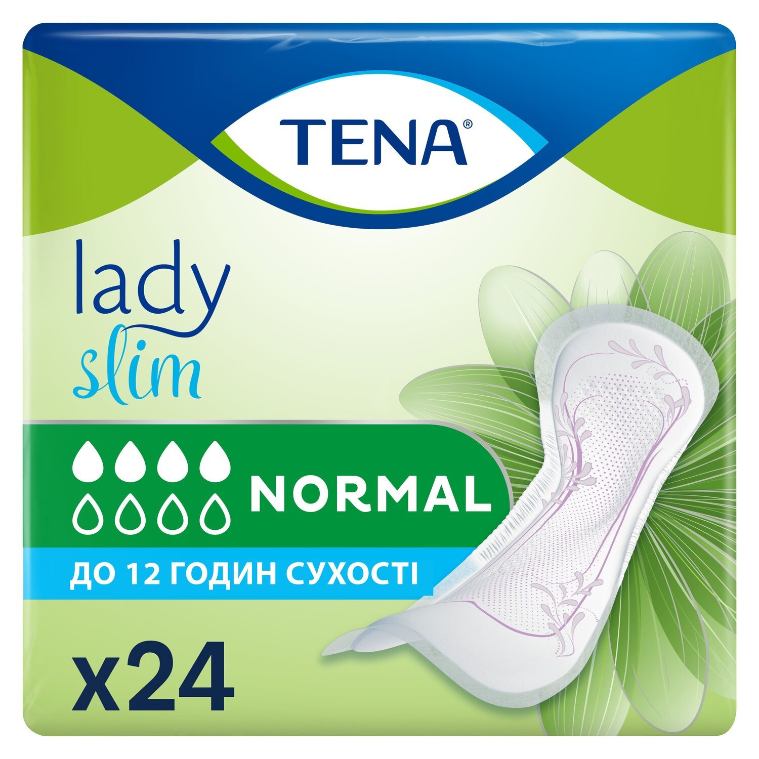 Урологічні прокладки Tena Lady Slim Normal 24 шт.фото