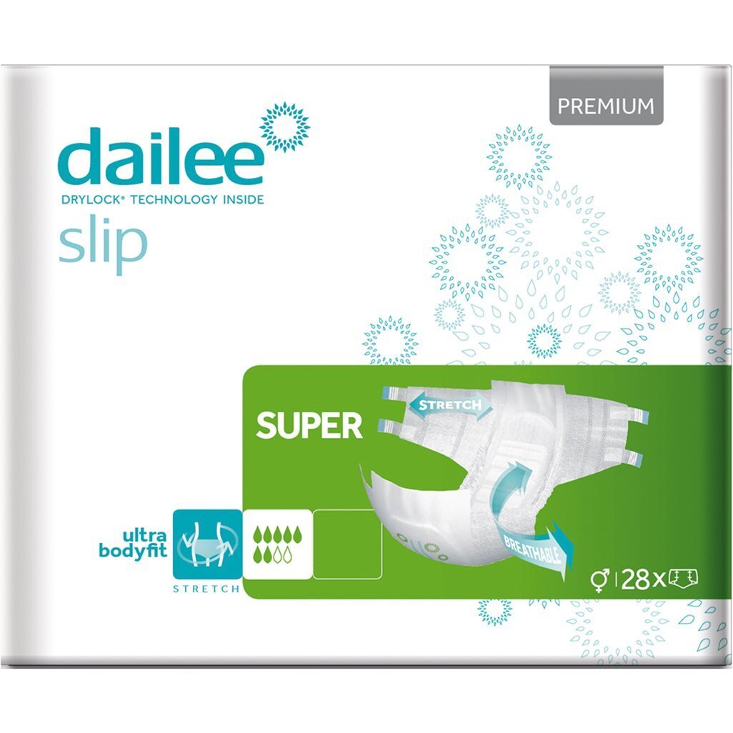 Подгузники для взрослых DAILEE Slip Premium Super M 28 шт. фото 