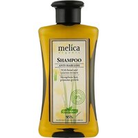 Шампунь Melica Organic Живильний проти випадання волосся з екстрактом лепехи та житнього солоду, 300 мл
