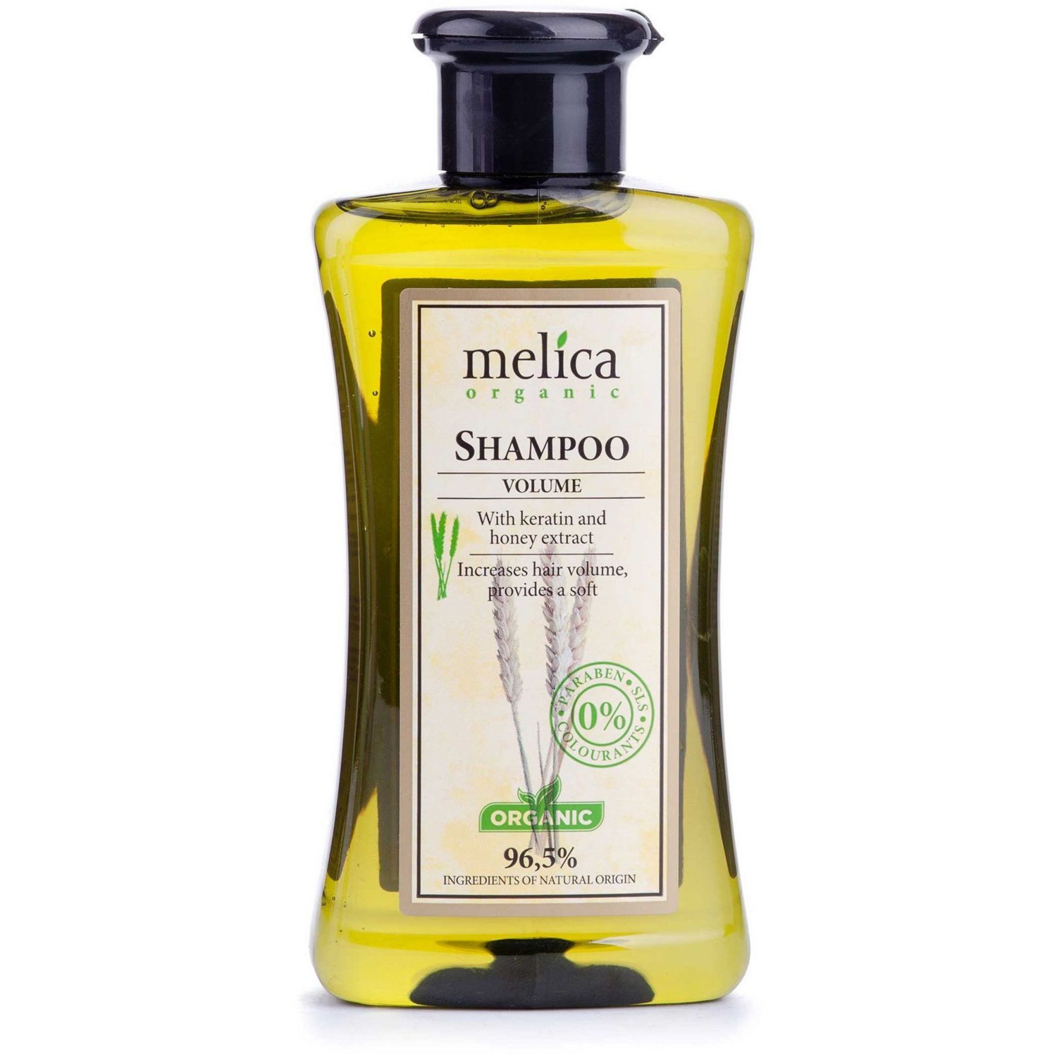 Шампунь Melica Organic Большой объем с кератином и экстрактом меда, 300 мл фото 