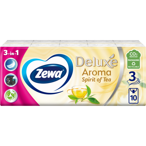 Носовые платочки Zewa Deluxe Парфюмерия 10 шт.