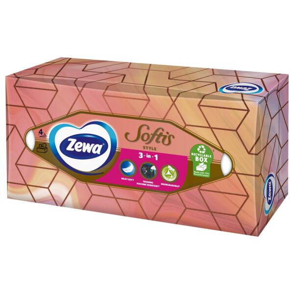 

Носовые платочки Zewa Softis Box 80 шт.