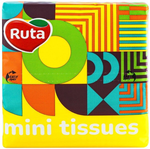 

Платочки носовые Ruta Mini Tissues без аромата 2 слоя 150шт