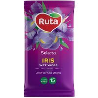 Серветки вологі Ruta Selecta Iris 15шт