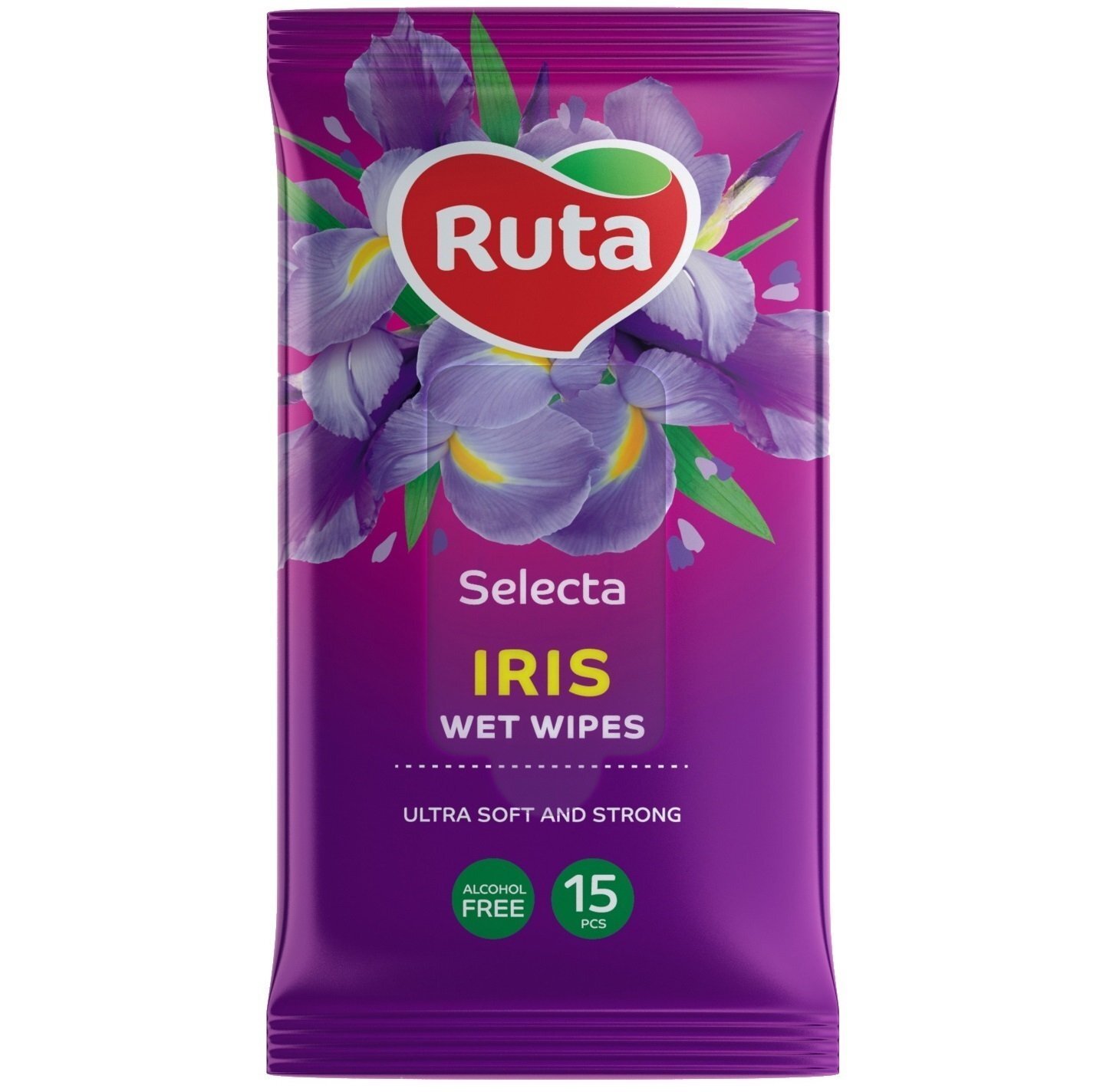Серветки вологі Ruta Selecta Iris 15штфото1