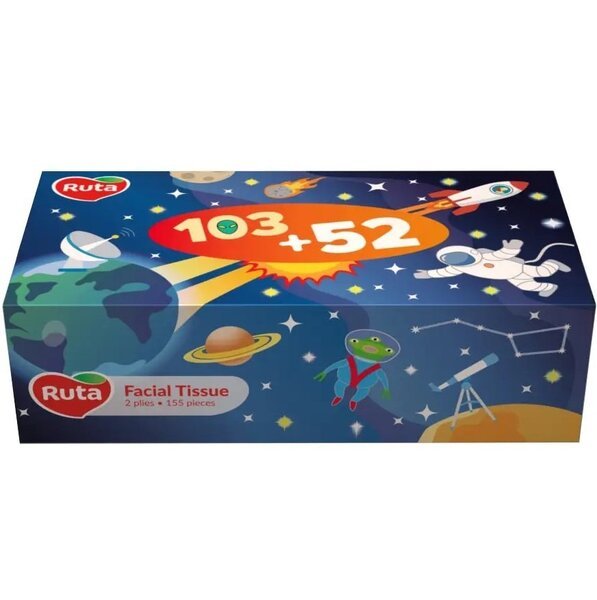 

Салфетки косметические Ruta Mix Collection 2 слоя 155шт
