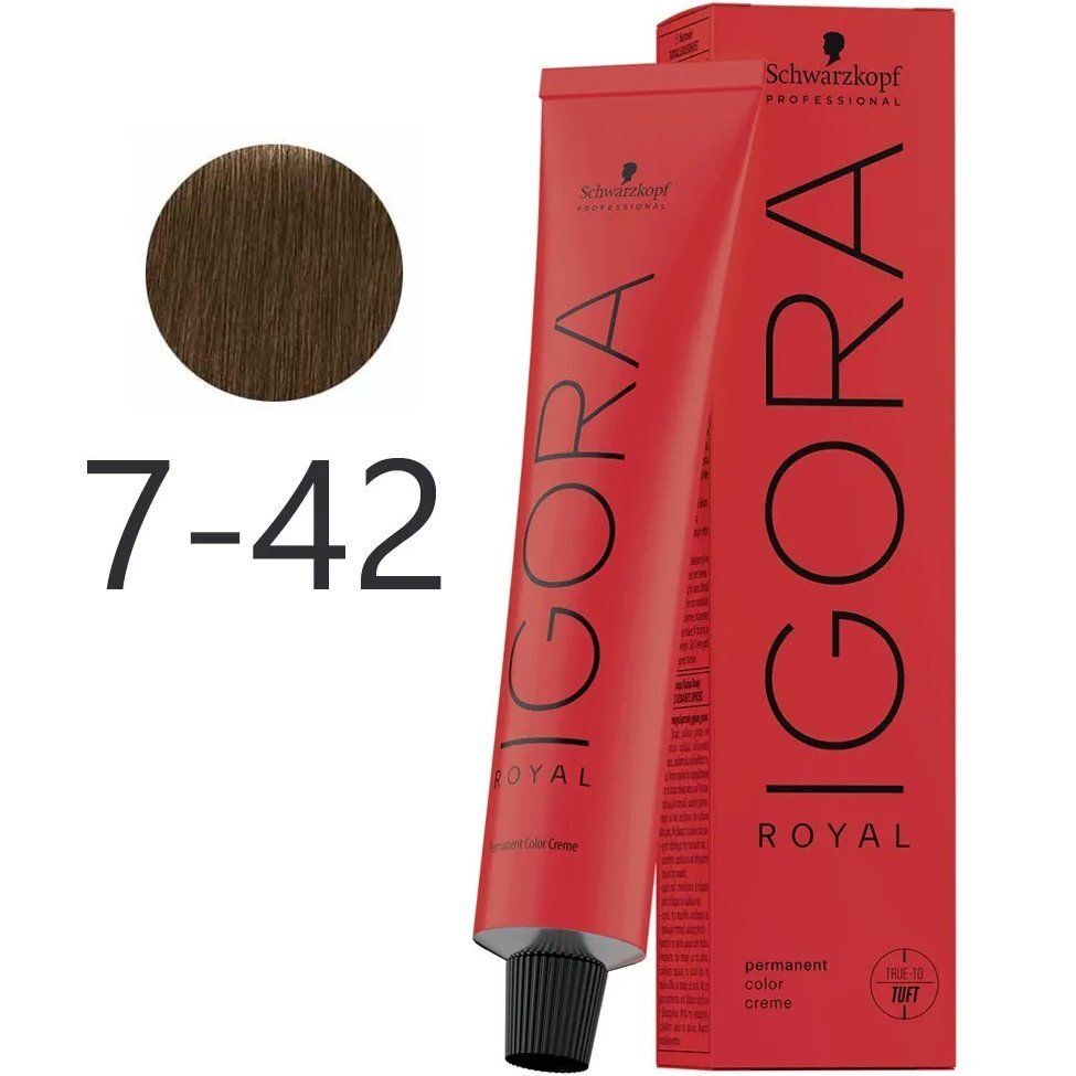 Краска для волос Igora Royal 60 мл 7-42 фото 