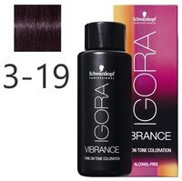 Коричневый сандр фиол. Краска для волос Igora Vibrance 60 мл 3-19