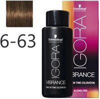 Темно-русый шоколадный матовый Краска для волос Igora Vibrance 60 мл 6-63