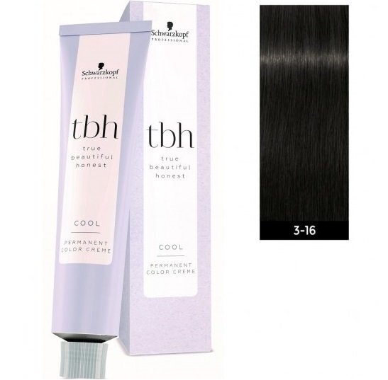 Перманентная крем-краска для волос TBH 60 мл 3-16 C фото 