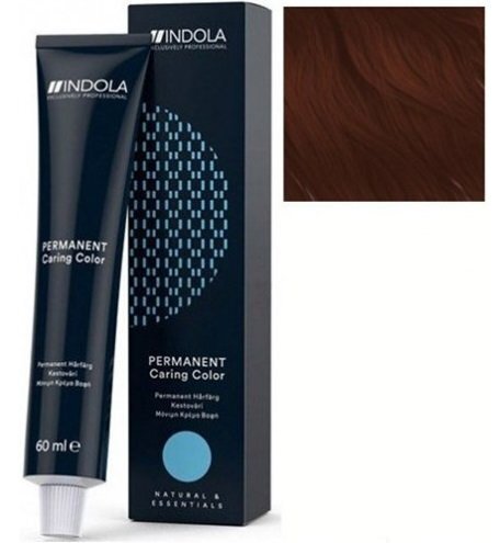 Русый медный Перманентная крем-краска для волос INDOLA Permanent Caring Color 60 мл 6.4 фото 