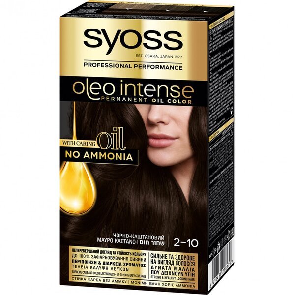 

Устойчивая крем-краска SYOSS Oleo Intense 2-10 Черно-каштановый 115мл