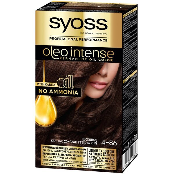 

Устойчивая крем-краска SYOSS Oleo Intense 4-86 Шоколадный 115мл