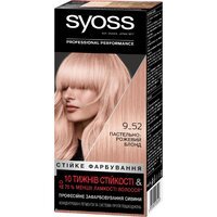 Стойкая крем-краска SYOSS 9-52 Пастельно-розовый Блонд