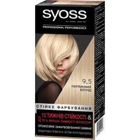 Устойчивая крем-краска SYOSS 9-5 Жемчужный блонд