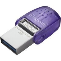 Накопитель USB 3.2 Kingston 128GBGen1 + Type-C DT microDuo 3C R200MB/s (DTDUO3CG3/128GB)