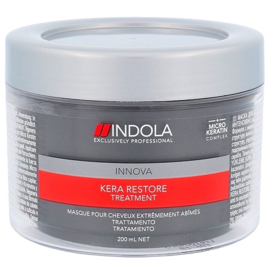 Маска для волос кератиновое восстановление Indolа Kera Restore 200 мл фото 