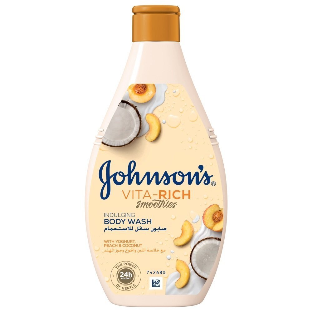 JOHNSON’S® VITA-RICH СМУЗІ гель для догляду для душу з йогуртом, вівсом та медом 250 млфото1