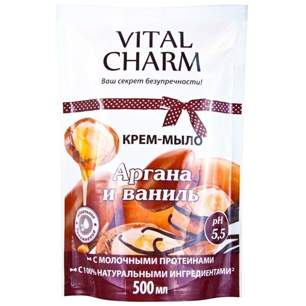 

Мыло жидкое Vital Charm Аргана и ваниль 500мл