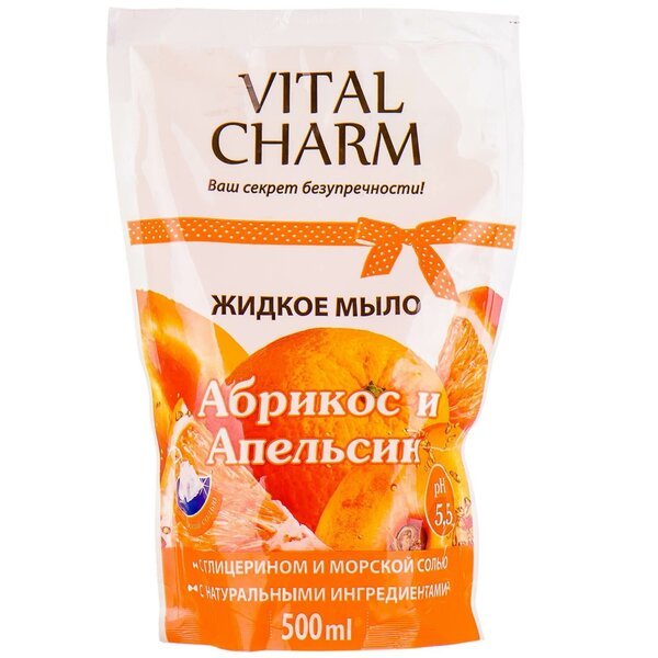 Акція на Мыло жидкое Vital Charm Апельсин 500мл від MOYO