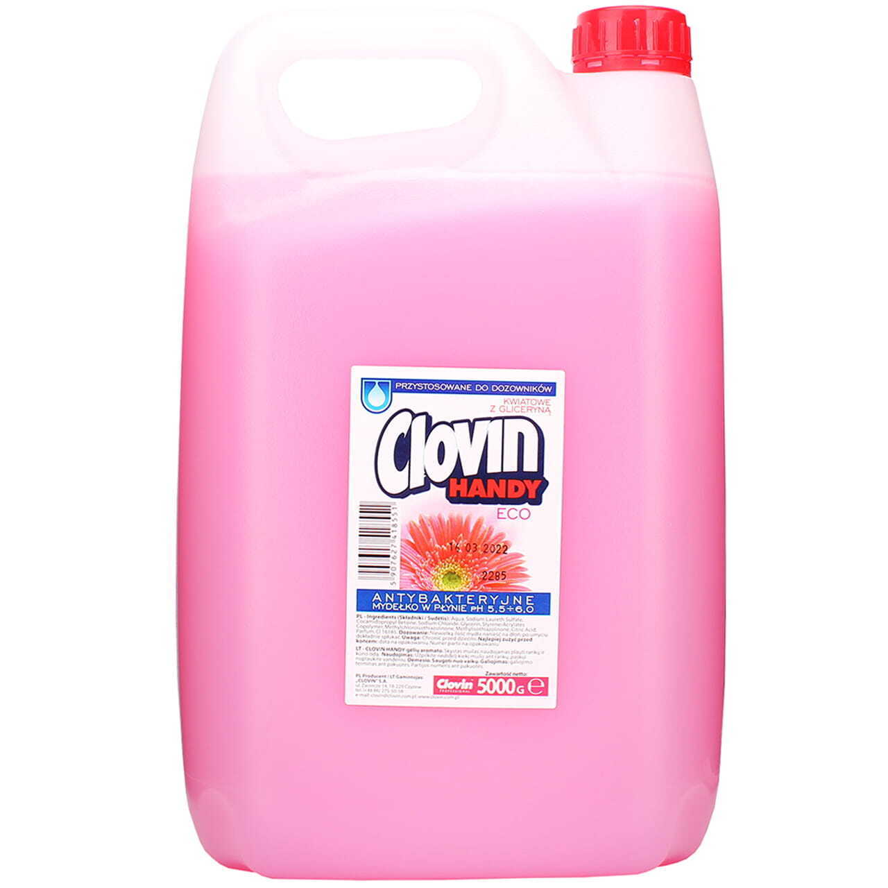 CLOVIN Handy жидкое мыло Kwiatowe с глицерином 5000 мл фото