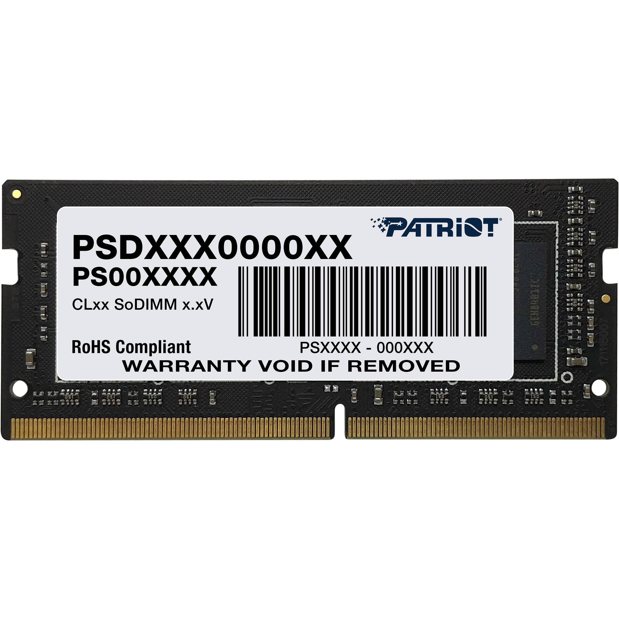 Память для ноутбука Patriot DDR4 2666 32GB SO-DIMM (PSD432G26662S) фото 1