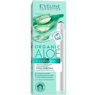 Eveline Cosmetics Увлажняющий роликовый гель-лифтинг для контура глаз для всех типов кожи серии organic aloe+collagen, 1