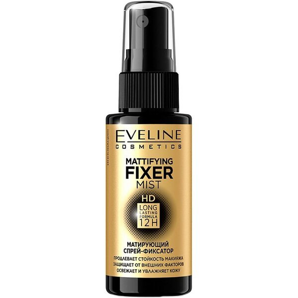 

Eveline Cosmetics Mattifying fixer mist hd матовый спрей-фиксатор для макияжа 50 мл