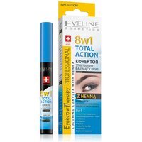 Eveline Cosmetics Коректор з хною, що поступово фарбує брови 8в1 total action10мл eyebrow therapy prof
