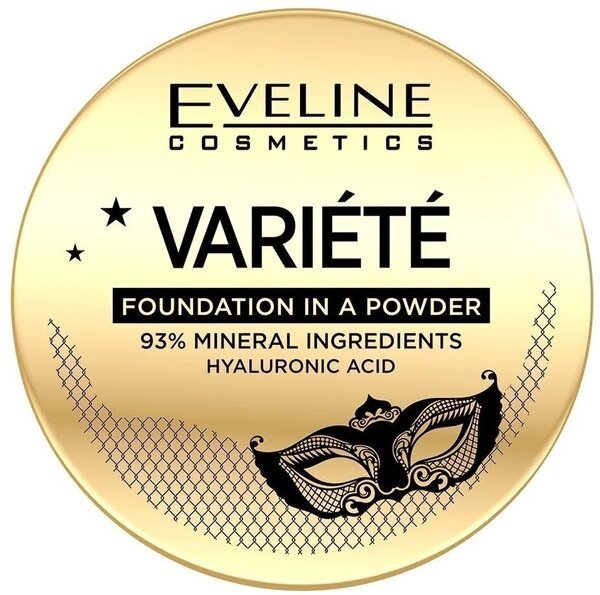 

Eveline Cosmetics Минеральная компактная пудра для лица №12 natural серии variete, 8 гр