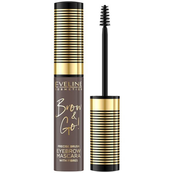 

Eveline Cosmetics Стойкая тушь для бровей с микрофиброй: 04 ash brown серии brow&go! 6 мл