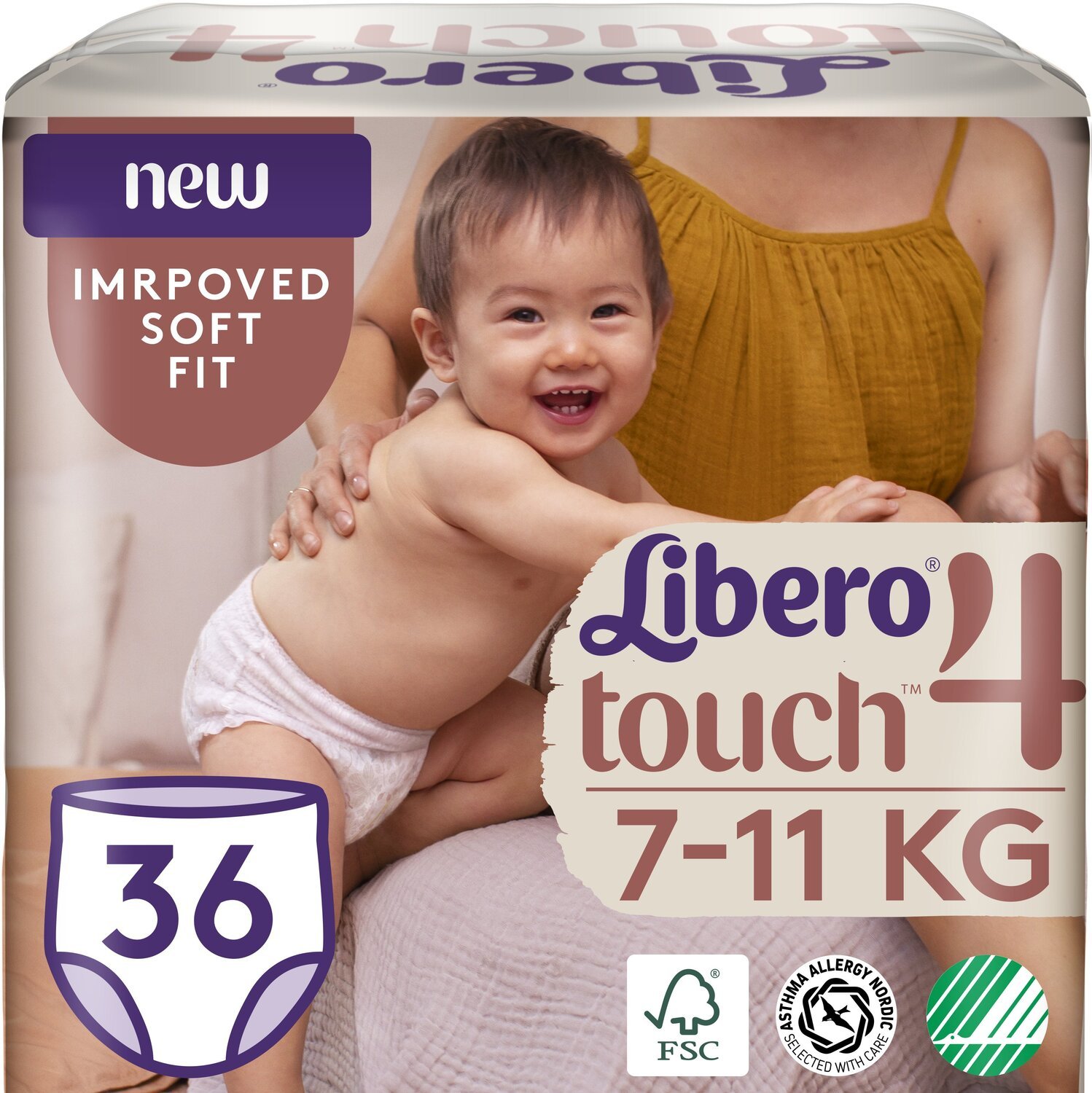 Подгузник детский Libero Touch Pants 4 36шт фото 