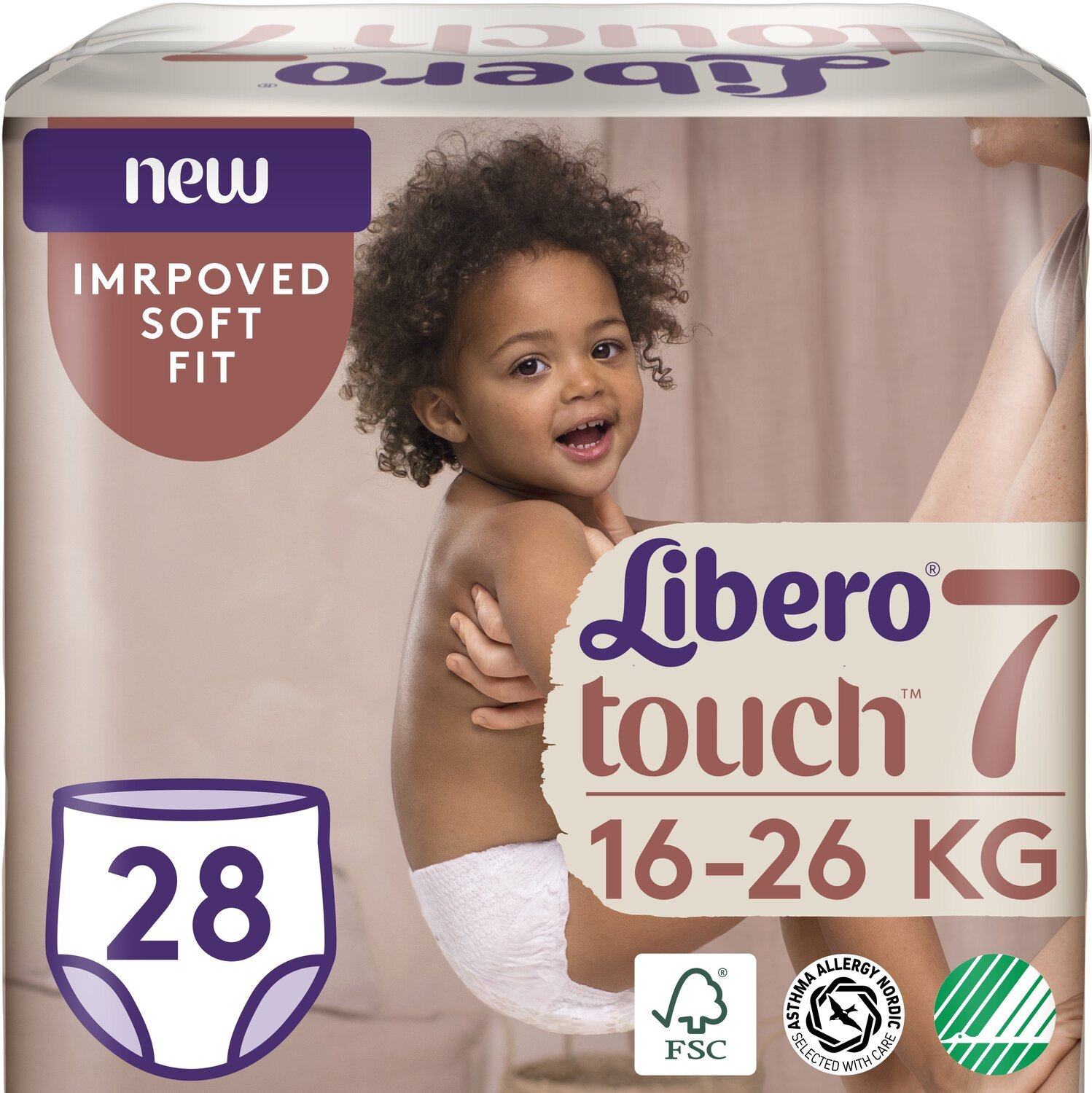 Подгузник детский Libero Touch Pants 7 28шт фото 