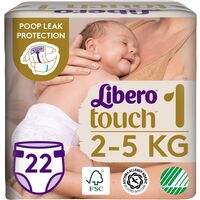 Підгузник дитячий Libero Touch 1 22шт