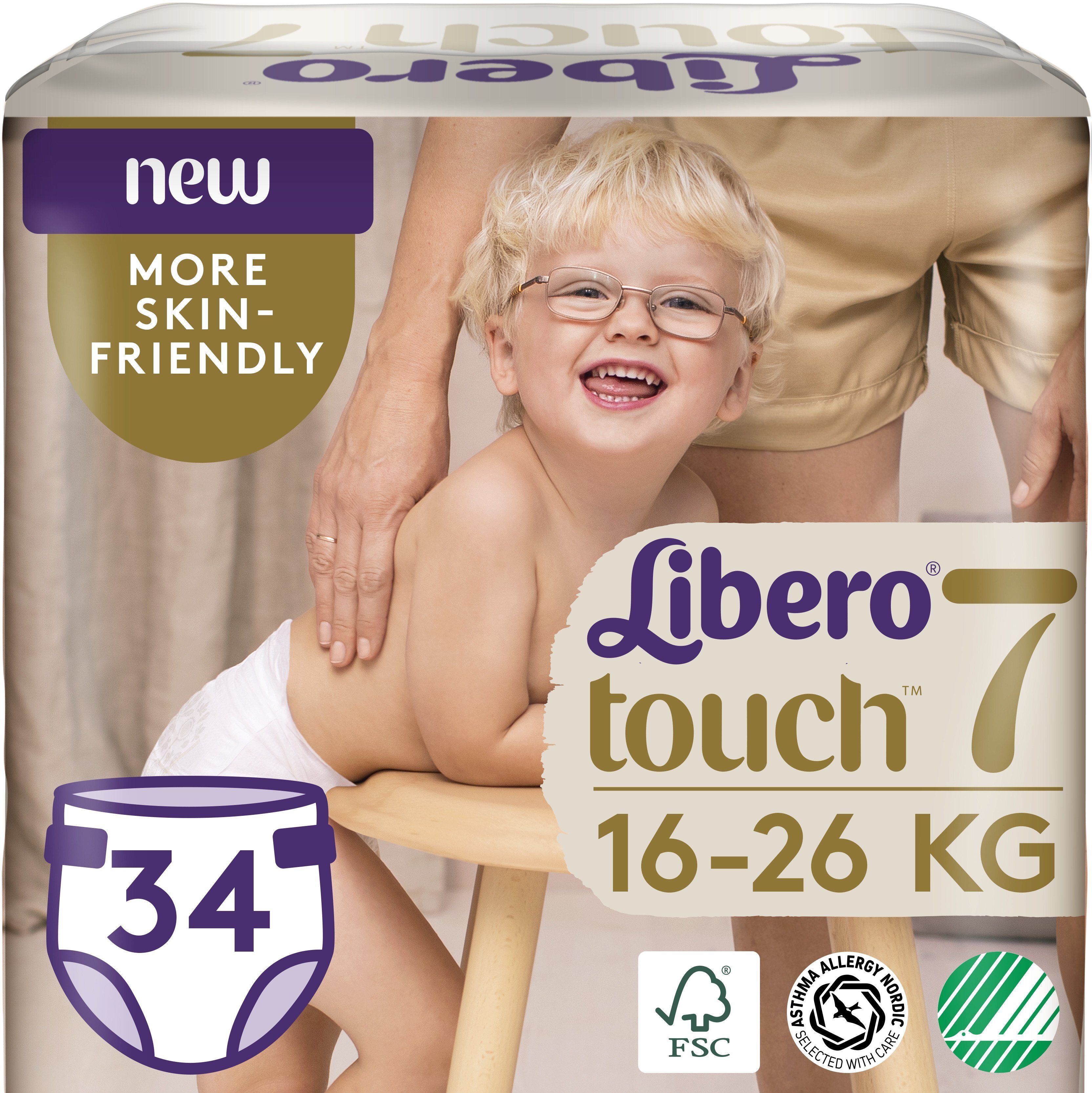 Підгузник дитячий Libero Touch 7 34штфото1