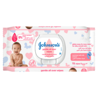 Салфетки влажные детские Johnson’s baby Кроткая забота 72шт