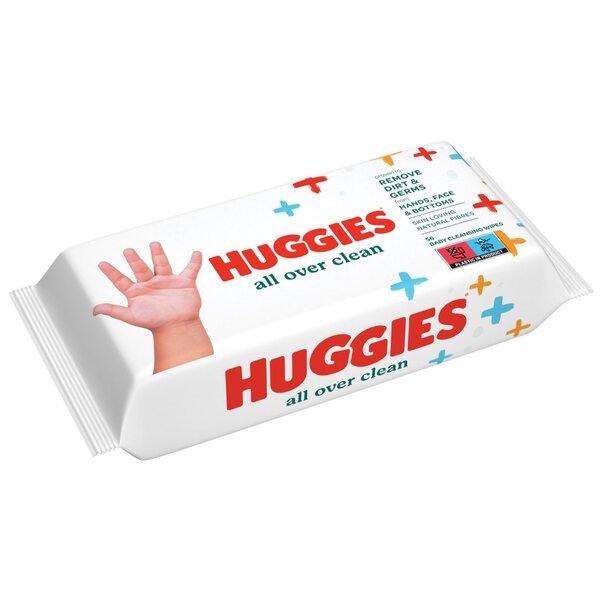 

Салфетки влажные детские Huggies Over Clean 56шт