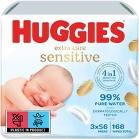 Серветки вологі дитячі Huggies Pure Extra Care 3*56шт